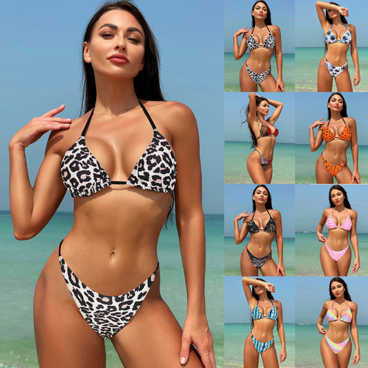 Leopard Print Swimwear | Floral Swimwear | Open Back Swimwear
