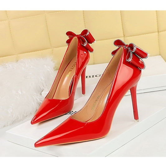 Pointed-toe Shoes | Stiletto heels Shoes | Bowknot detail Shoes