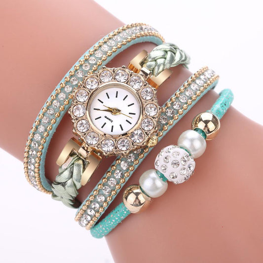 Free Shipping Clearence Fashion Pearl Beads Anchor Tassel Bracelet Watch