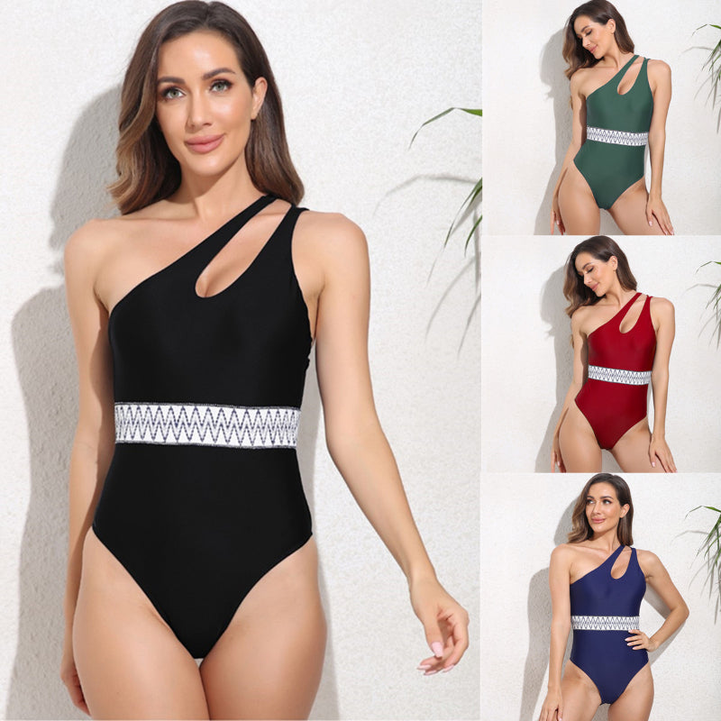 Single-shoulder strap Swimwear | One-piece Swimwear | Chic Swimwear