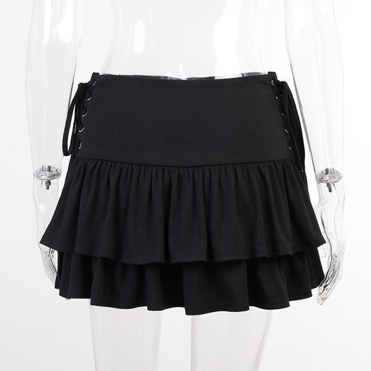 Criss-Cross Side Tie Skirt