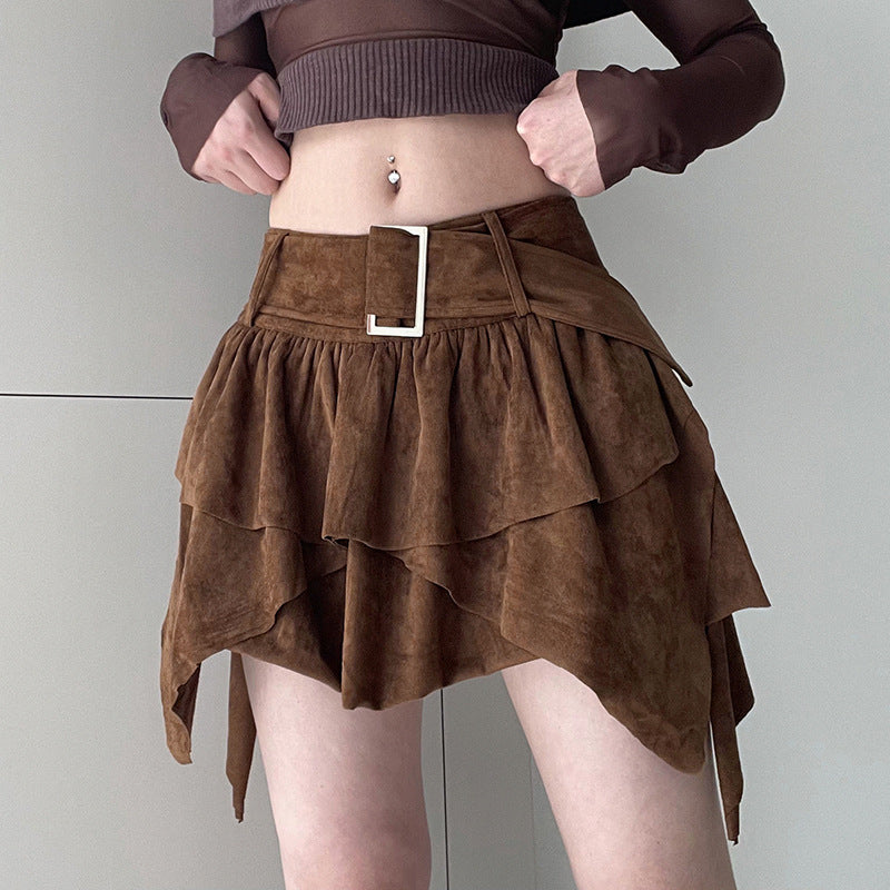 Sensual Skirt|Irregular hem Skirt|Low waist Skirt