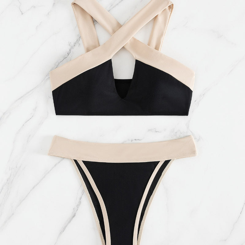 Fashionable Swimwear | Sexy Swimwear | Color Block Swimwear