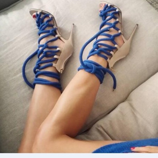 Colorful Sandals | Lace-Up Sandals | Sexy Sandals