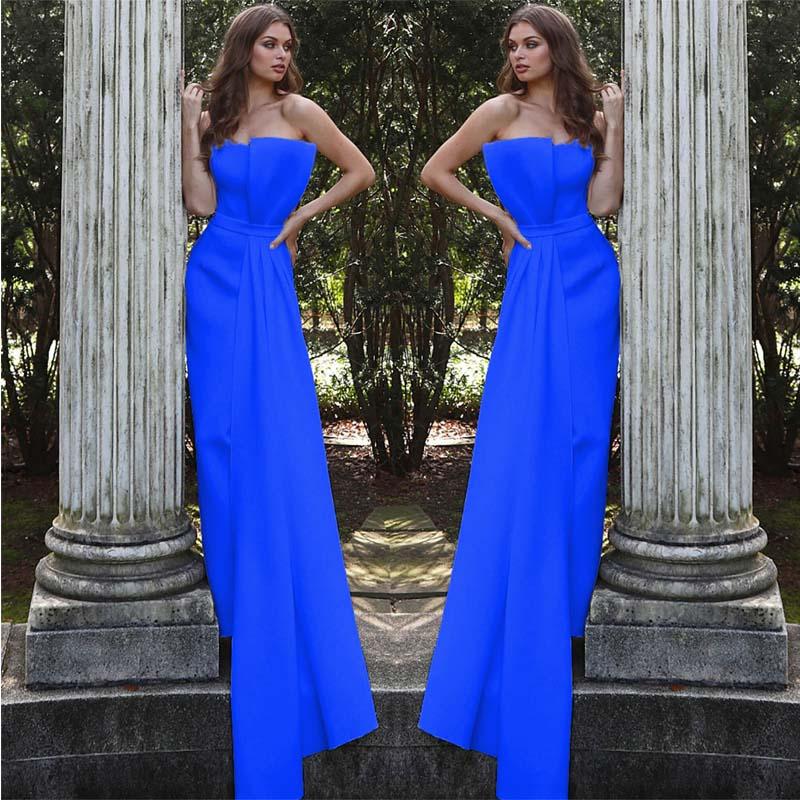 Sexy Sleeveless Prom Skinny With Train Jumpsuits