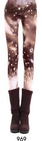 Bodycon Skinny Flower Print Sky Slim Flower Print Sport Leggings