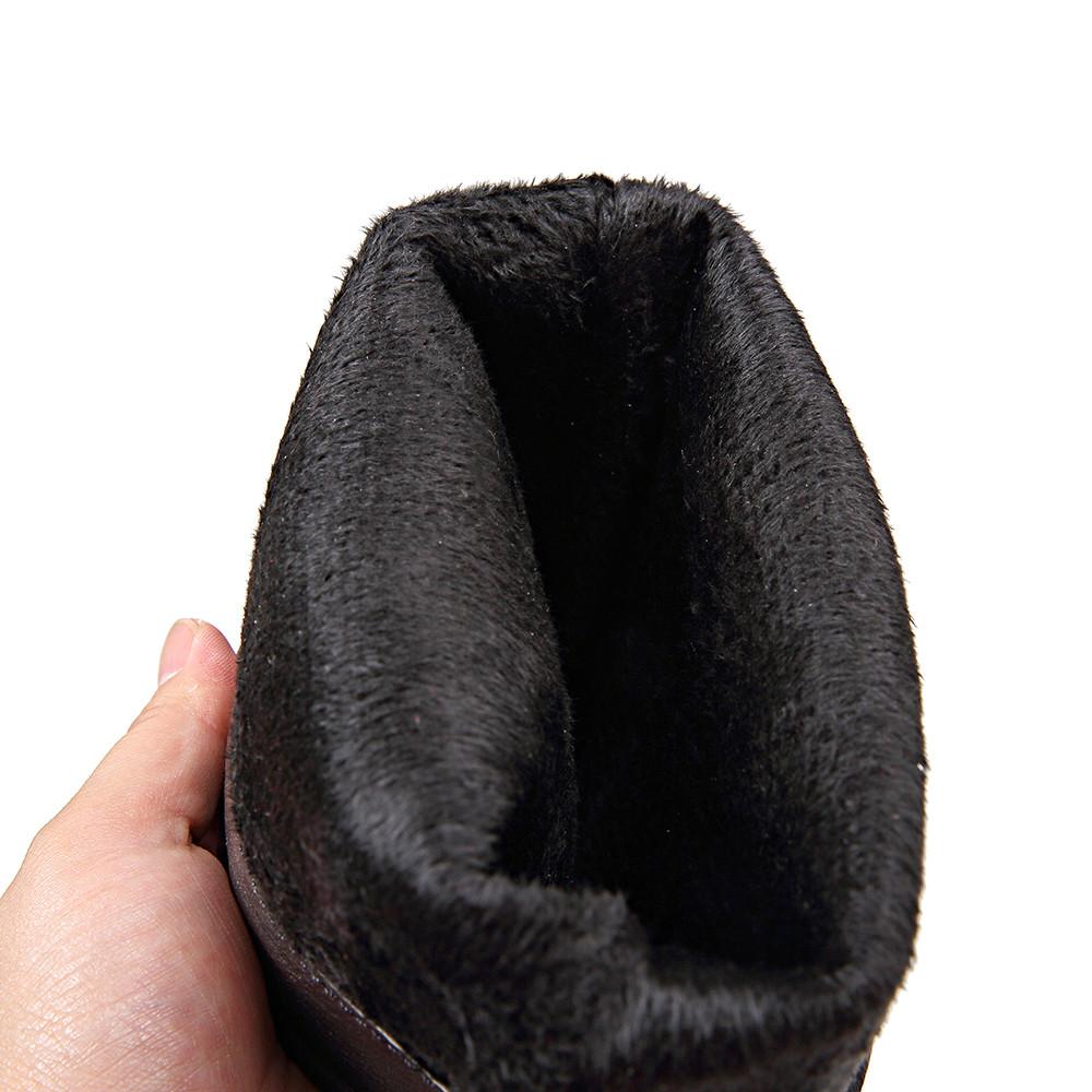 Round Head Tassels Chunky Heel High Boots