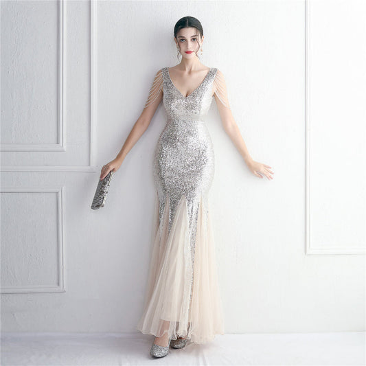 Elegant and Promising Long Sleeveless Floor Length Wedding Dress