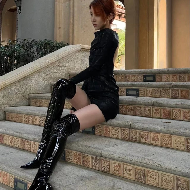 Dental Malformation and Women's Over-the-Knee Boots