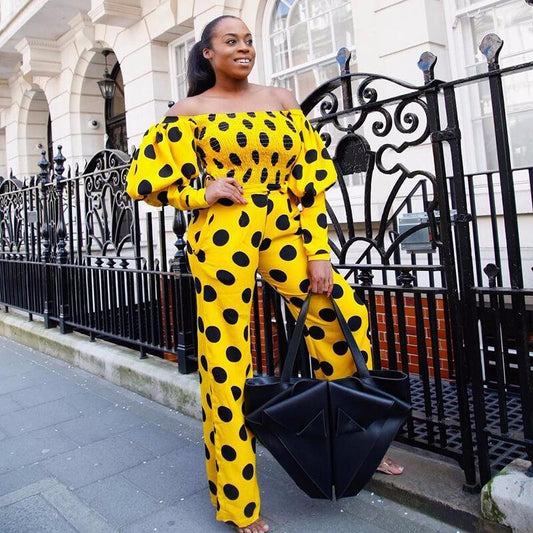 Floral Print Off Shoulder Crop Top High Waist Skinny Pants Set