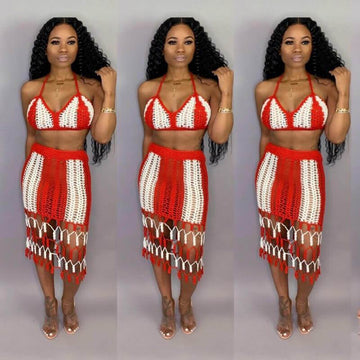 Crochet Beach Two Pieces Set