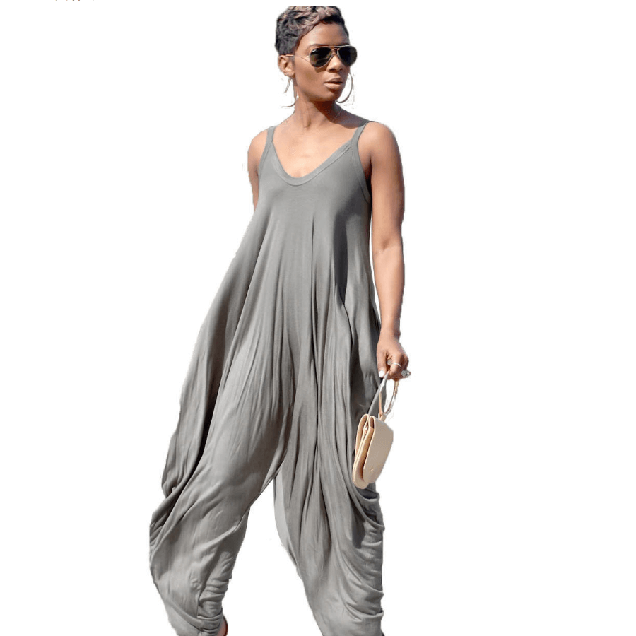 Casual Loose Summer Plus Size Baggy Jumpsuit