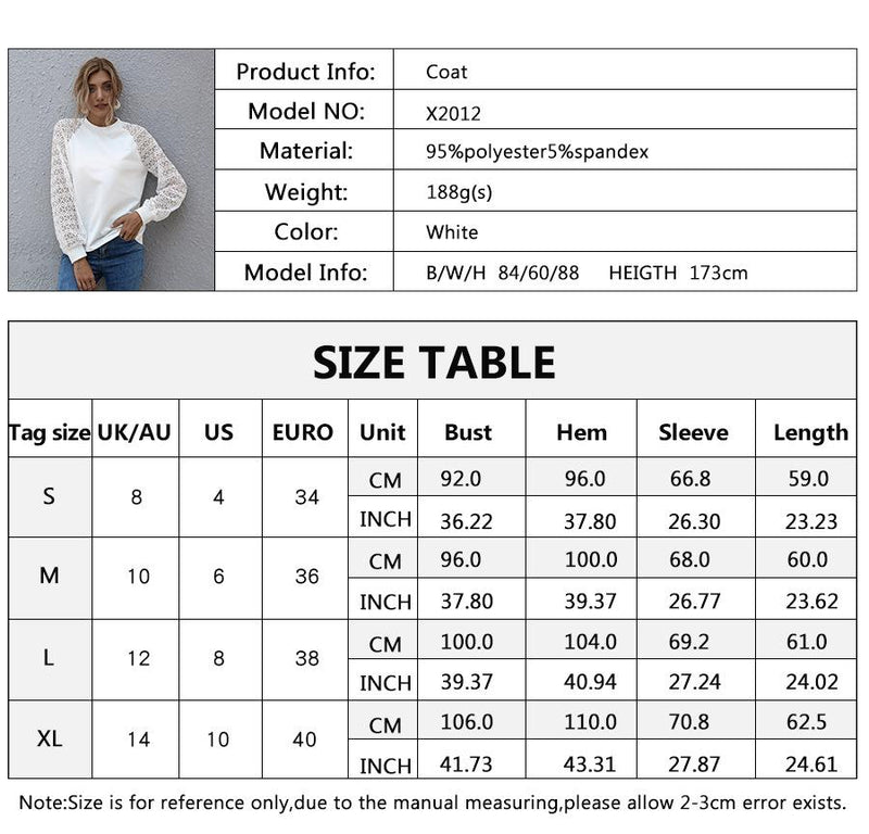 Round Neck Cut Out Stitching Long Sleeve Top
