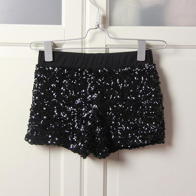 Shining Sequins Low Waist Bodycon Shorts