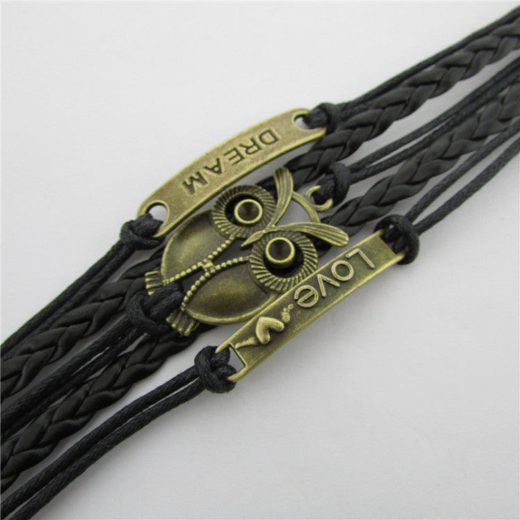 Dream Love Owl Multielement Colored Bracelets