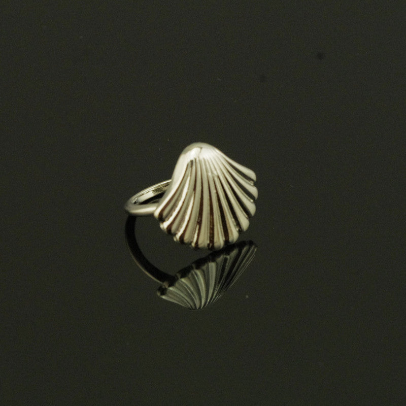 Metal Shell Shape Necklace Ring Earrings