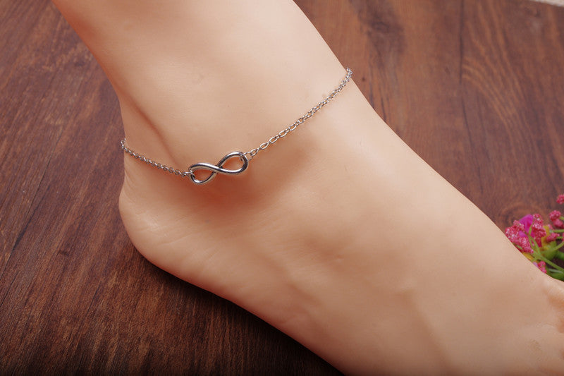 Simple Fashion Luky Number 8 Anklet