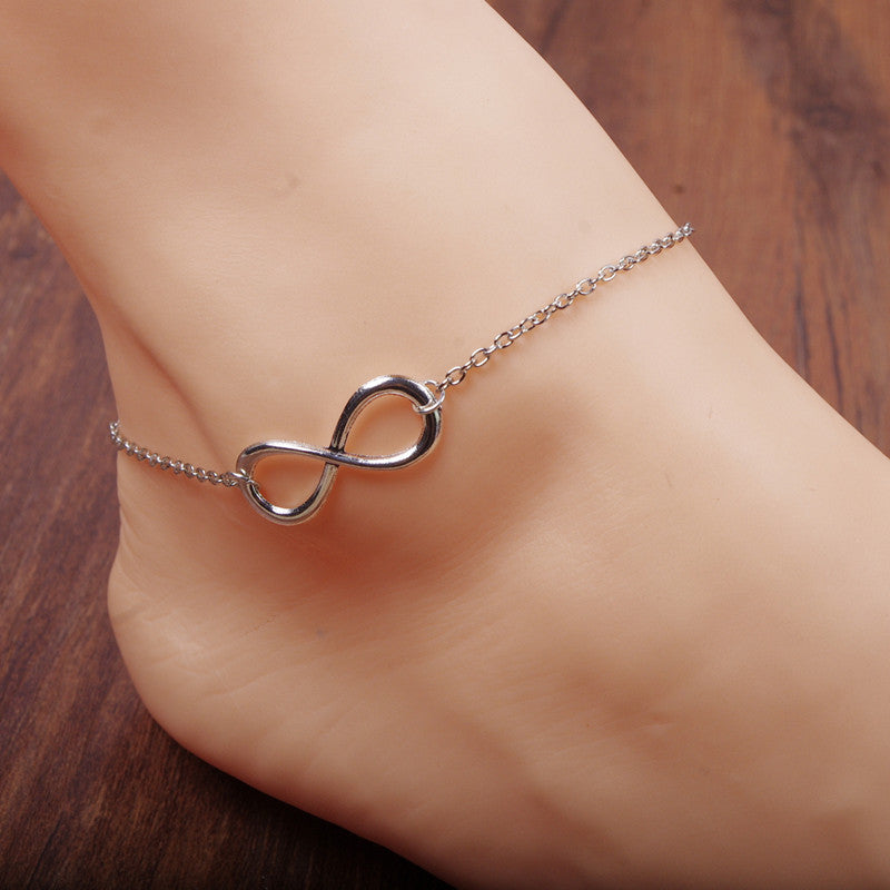 Simple Fashion Luky Number 8 Anklet