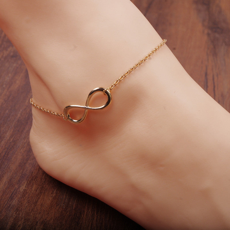 Simple Fashion Luky Number 8 Anklet