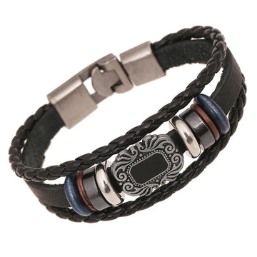 Animation Products Beaded Leather Bracelet