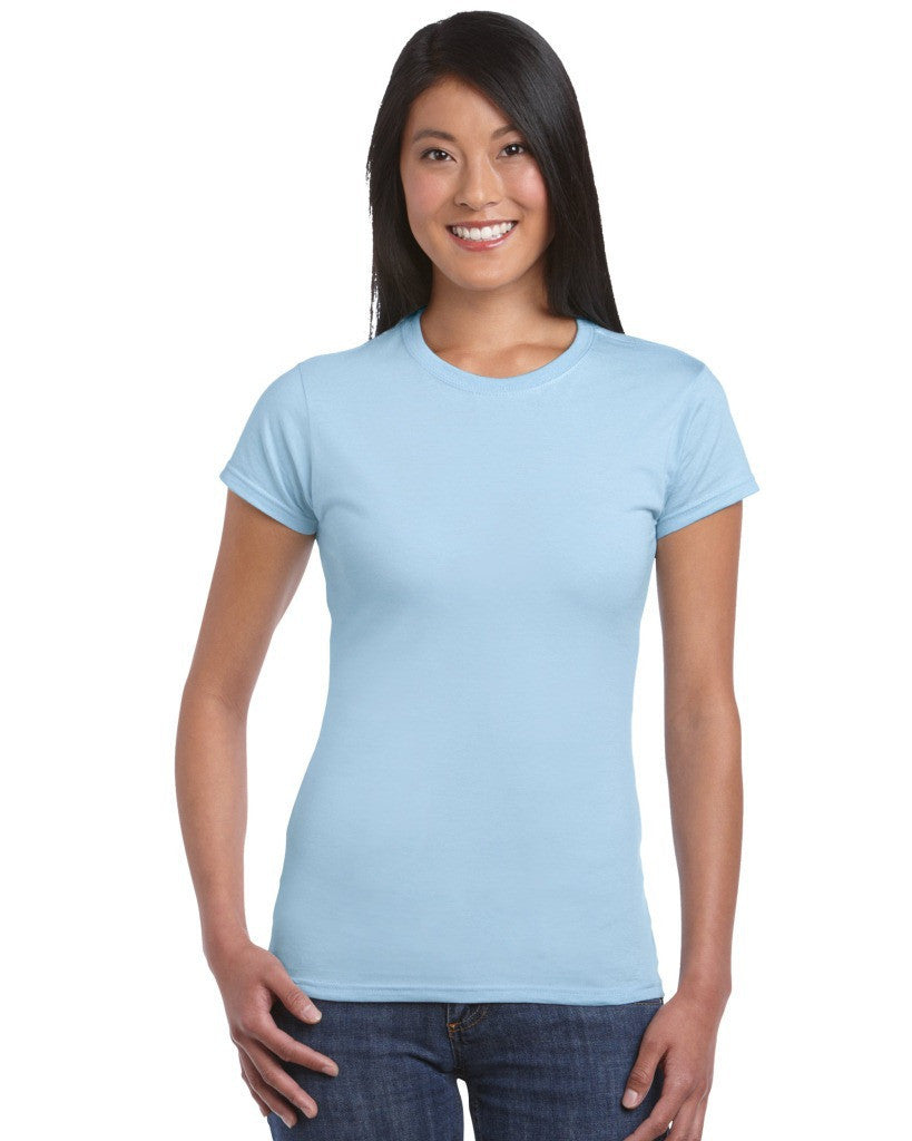 Fashion Pure Color Short Sleeve Scoop Cotton T-Shirt