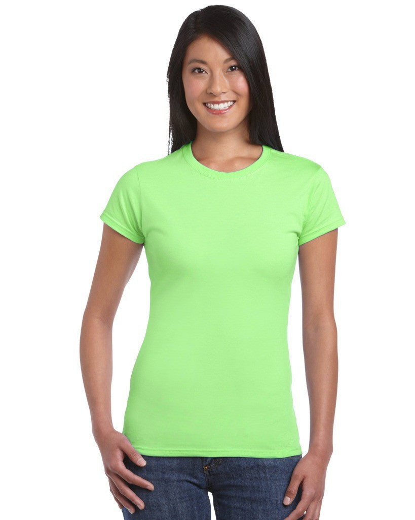 Fashion Pure Color Short Sleeve Scoop Cotton T-Shirt