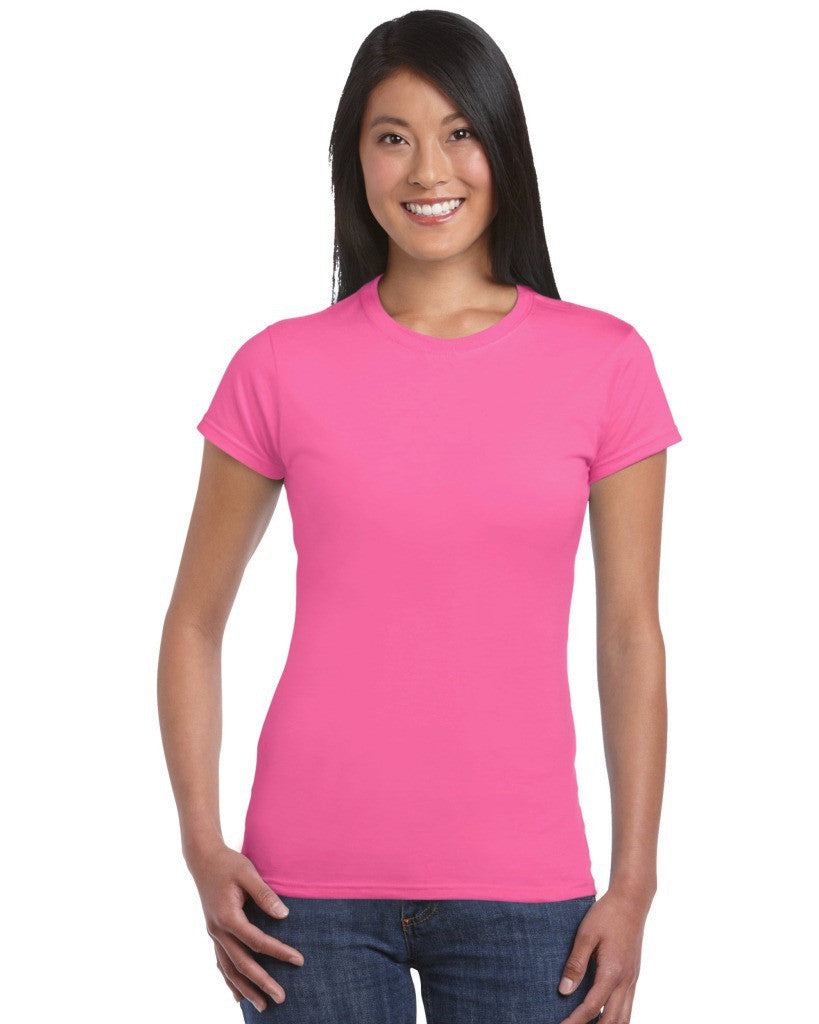 Fashion Pure Color Short Sleeve Scoop Cotton T-Shirt