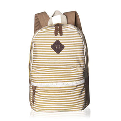 2016 Classical Stripe Lace Canvas Backpack - Meet Yours Fashion - 1