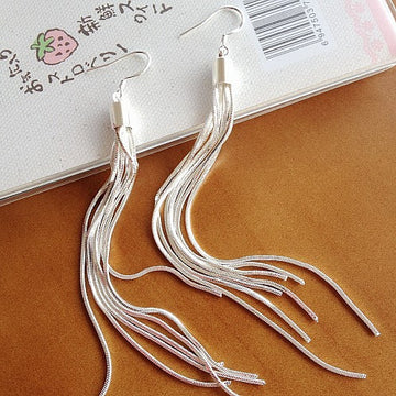 Nightclub Fashion Long Tassels Female Earrings