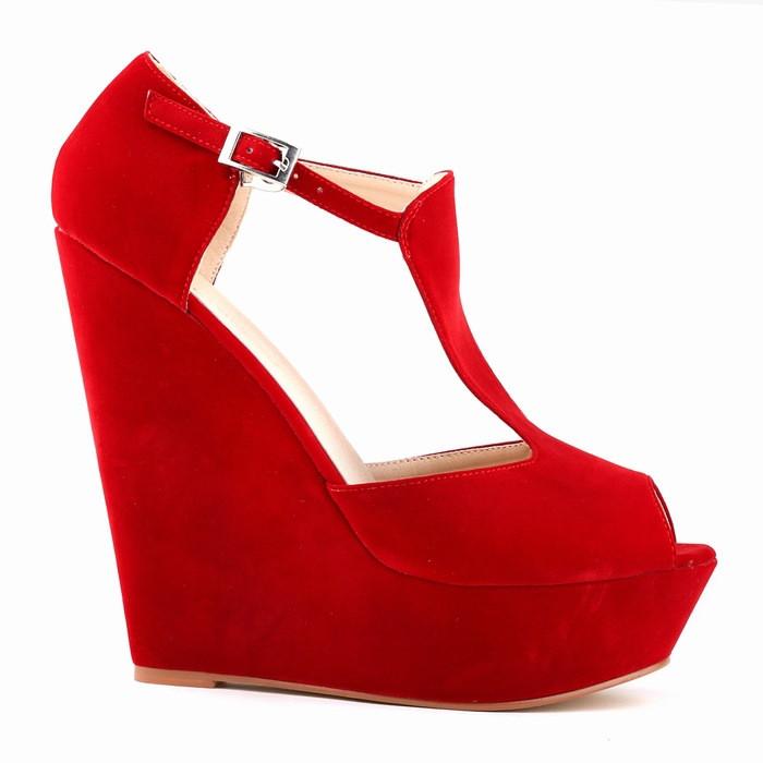 High-Heeled Wedge Roman Peep-Toe Sandals