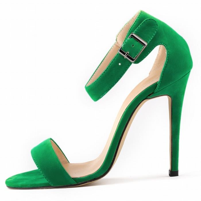 Sexy Suede High Heel Peep-Toe Sandals