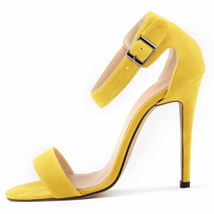 Sexy Suede High Heel Peep-Toe Sandals