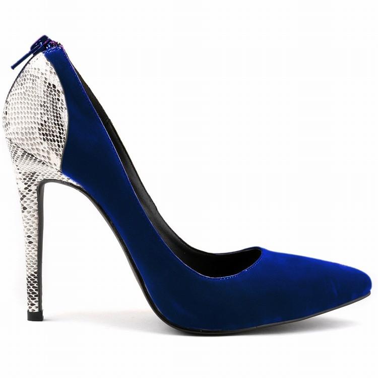 Classic Pointed  High Heels Patchwork Shallow Shoes