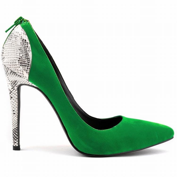 Classic Pointed  High Heels Patchwork Shallow Shoes