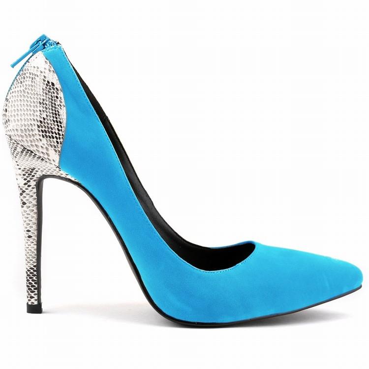 Classic Pointed  High Heels Patchwork Shallow Shoes
