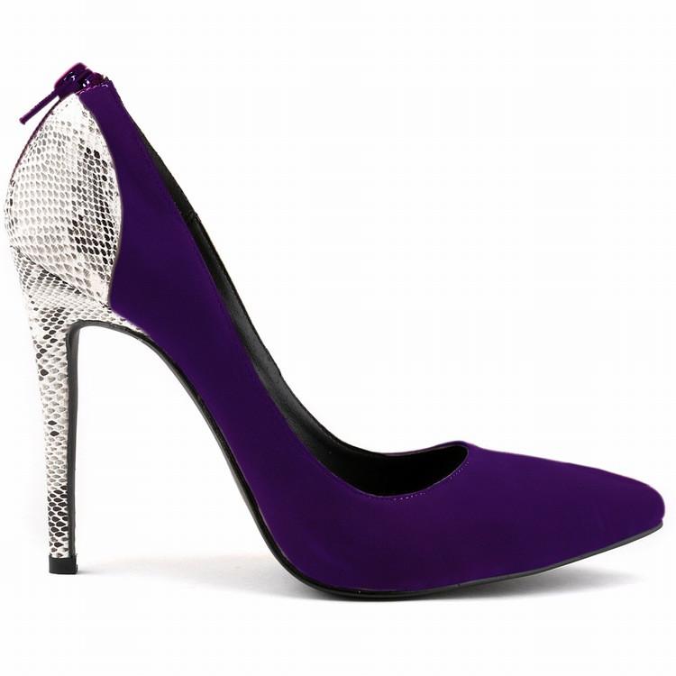 Classic Pointed  High Heels Patchwork Shallow Shoes