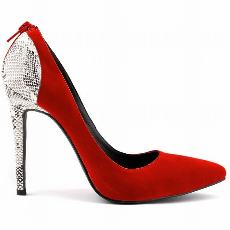 Classic Pointed  High Heels Patchwork Shallow Shoes