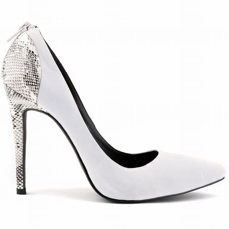 Classic Pointed  High Heels Patchwork Shallow Shoes