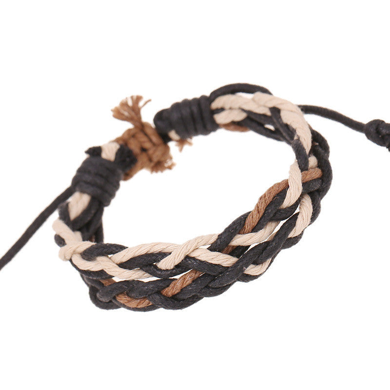 Wax Rope Handmade Braided Bracelet