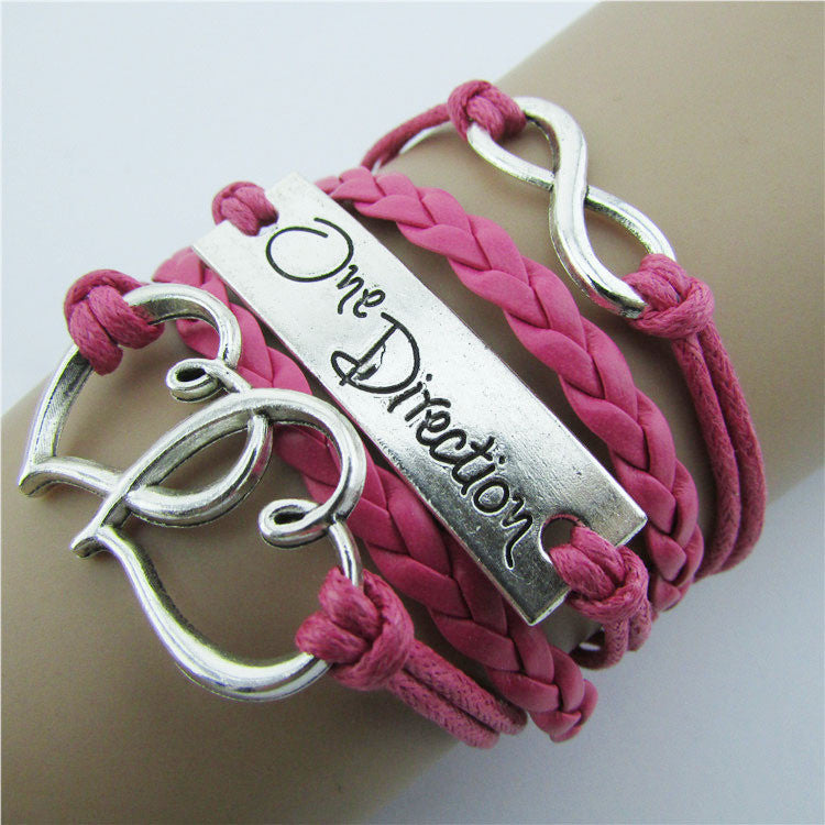Double Heart Romantic Multicolor Bracelet