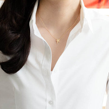 Beautiful Stars Pentagram Clavicle Short Necklace