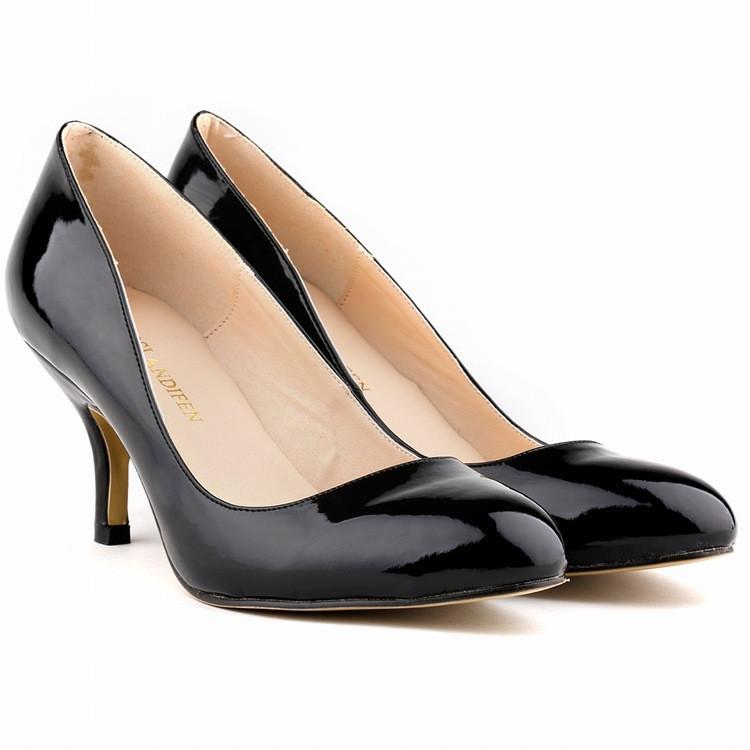 Classic High Heels Patent Leather Shallow Women's Shoes