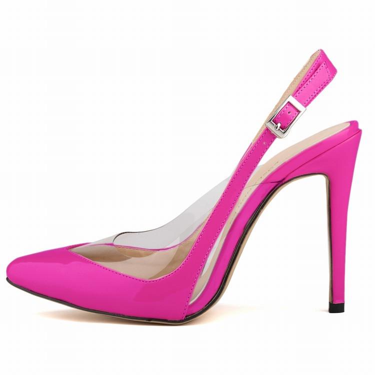 New Sexy Pointed High-Heeled Back Buckle Shoes