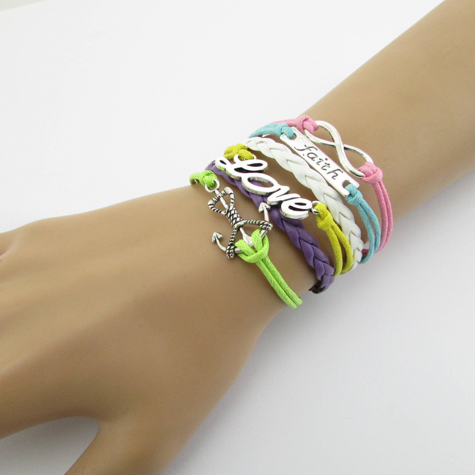 Multilayer Composite Woven Wax Rope Bracelet