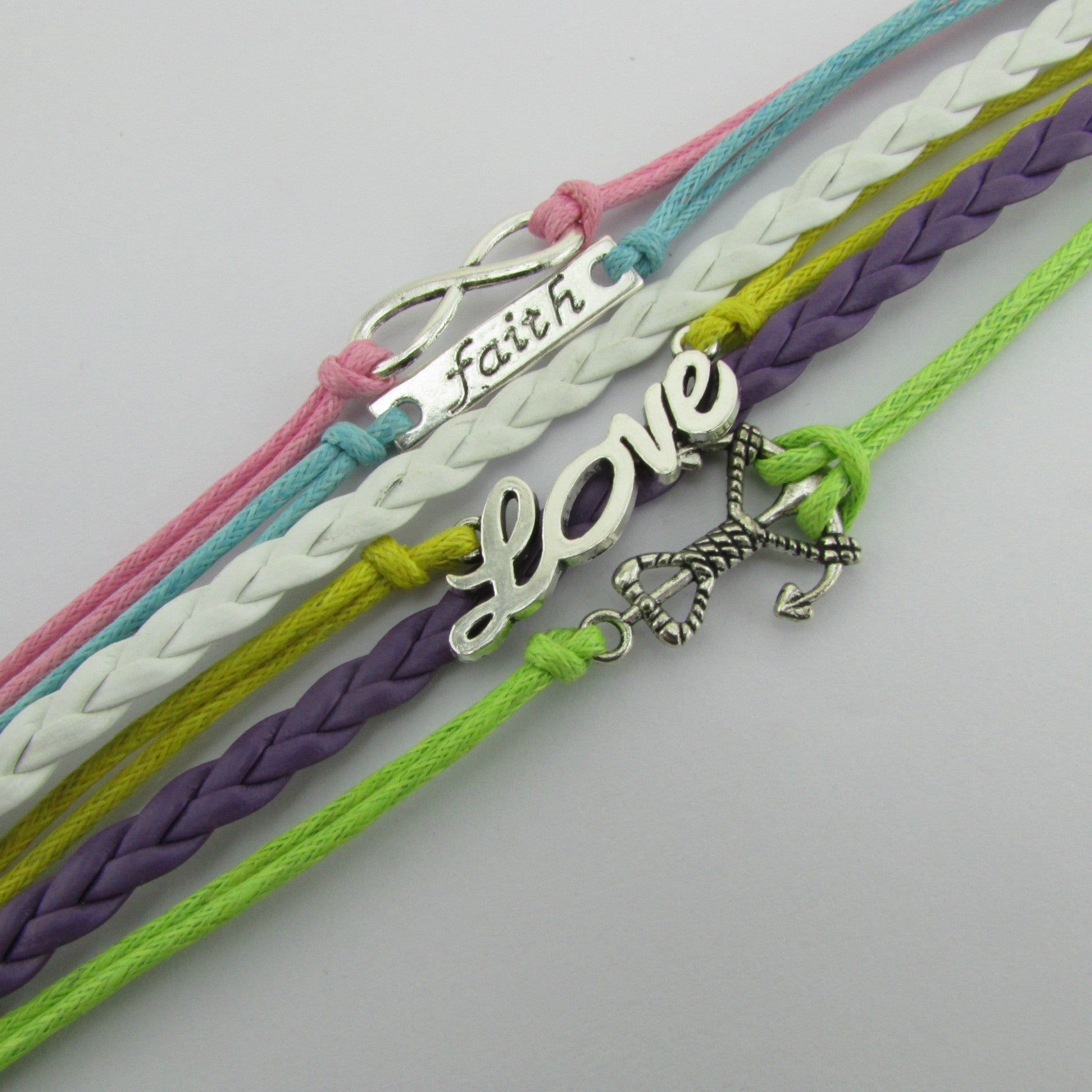 Multilayer Composite Woven Wax Rope Bracelet