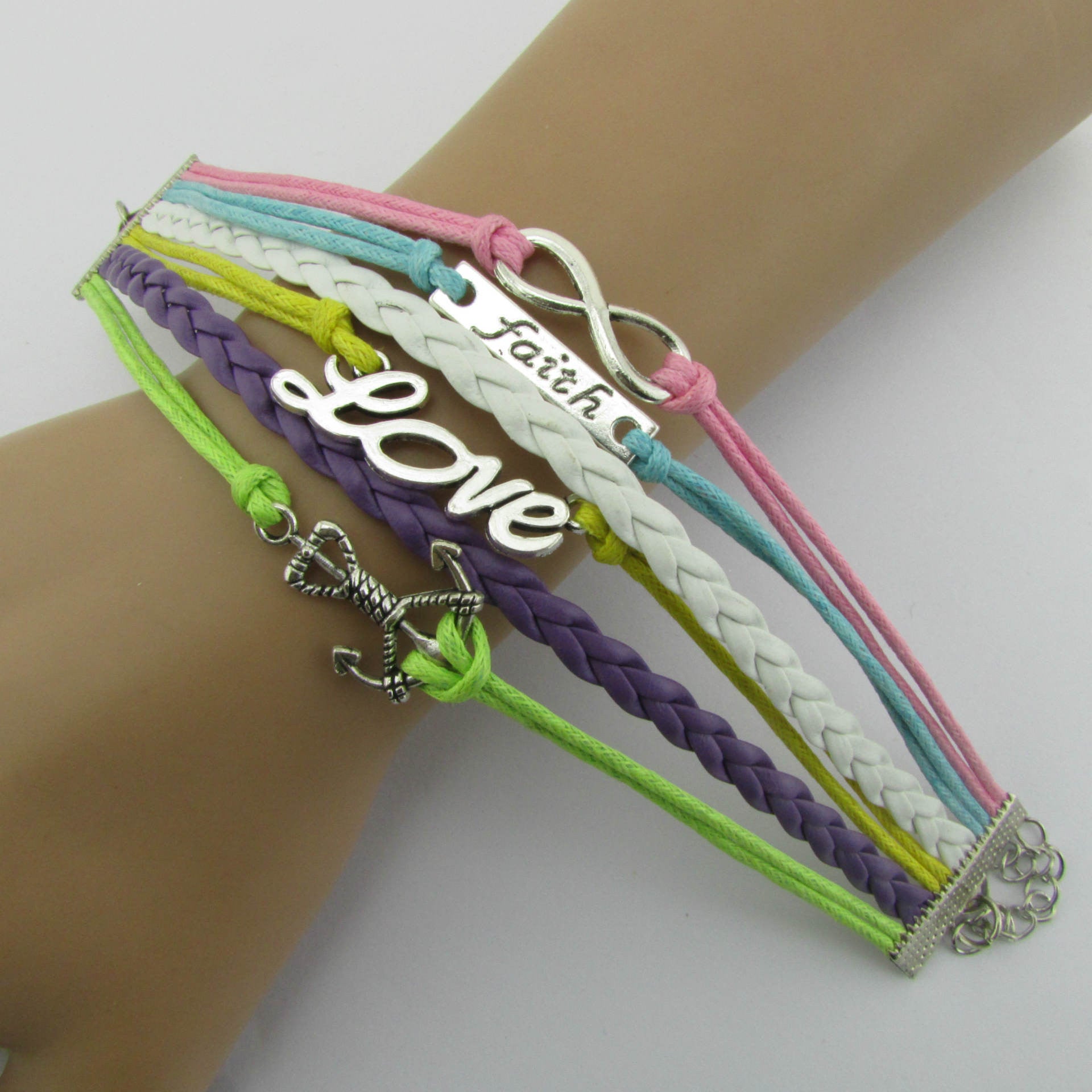 Multilayer Composite Woven Wax Rope Bracelet