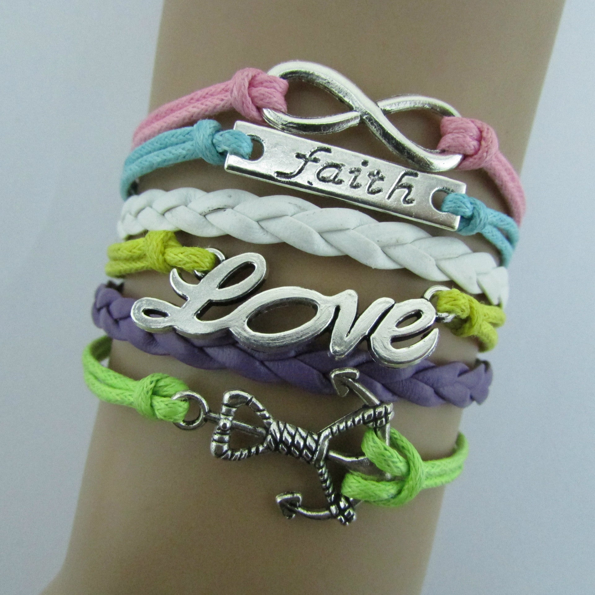 Multilayer Composite Woven Wax Rope Bracelet