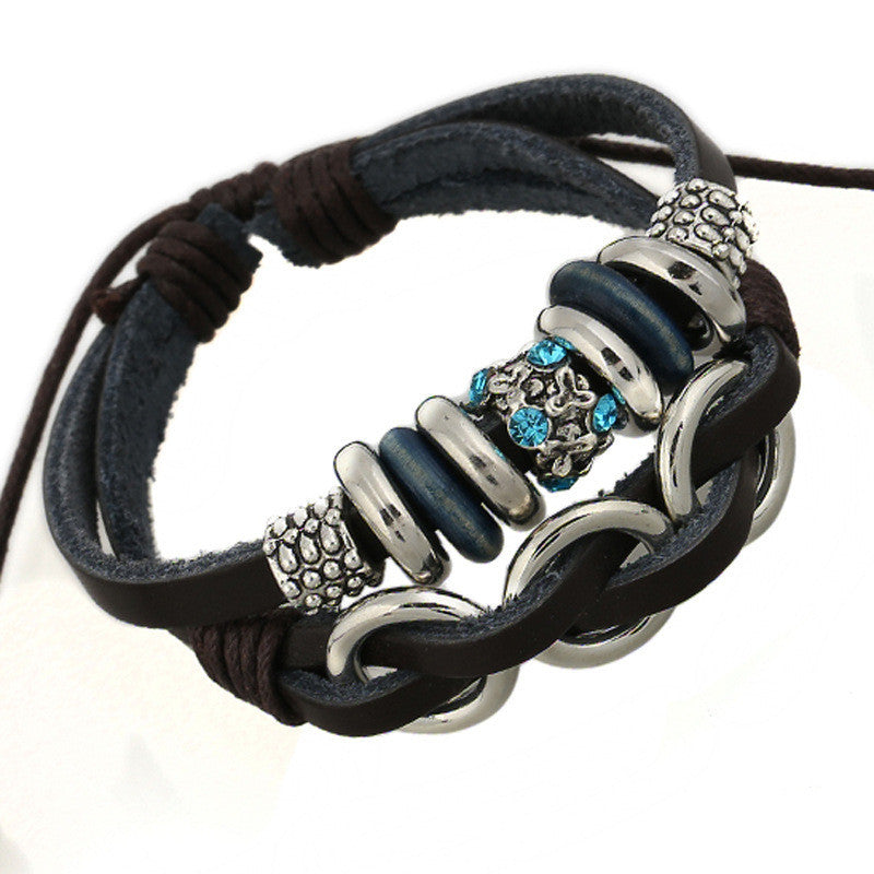 British Crystal Beaded Bracelet