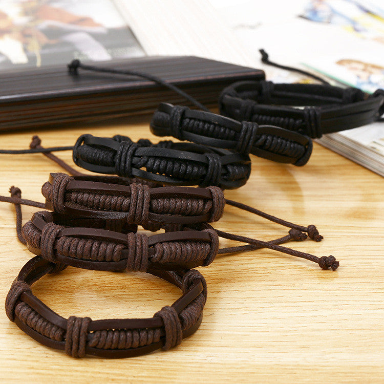 Hot Sale Leather Woven Bracelet