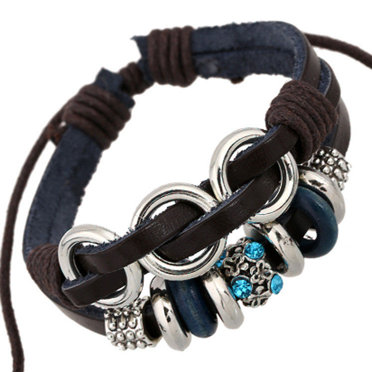 British Crystal Beaded Bracelet